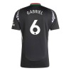 Maglia ufficiale Arsenal Gabriel 6 Trasferta 2024-25 per Bambino